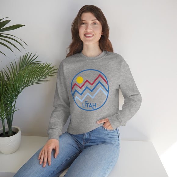 Utah Sweatshirt - Unisex Mountain Lines