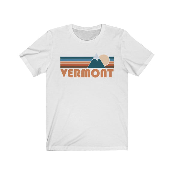 Vermont T-Shirt - Retro Mountain Adult Unisex Vermont T Shirt