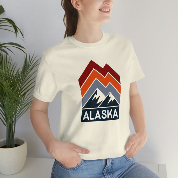 Alaska T-Shirt - Retro Mountain Unisex Alaska Shirt