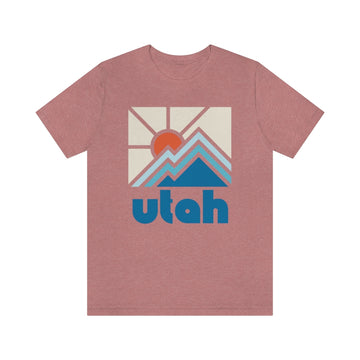 Buy heather-mauve Utah Shirt, Utah Retro T-Shirt, Colorful Utah tee, Utah Mountain Shirt