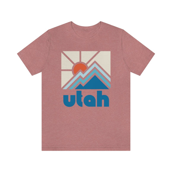 Utah Shirt, Utah Retro T-Shirt, Colorful Utah tee, Utah Mountain Shirt