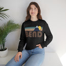 Bend, Oregon Sweatshirt - Fall Retro Mountain Unisex Crewneck Bend Sweatshirt-14