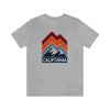 California T-Shirt - Retro Mountain Unisex California Shirt