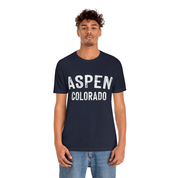 Aspen, Colorado Shirt - Paint Text Unisex Aspen T-Shirt