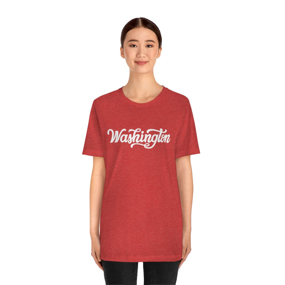 Washington T-Shirt - Hand Lettered Unisex Washington Shirt