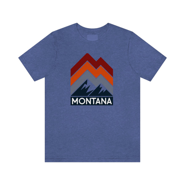 Montana T-Shirt - Retro Mountain Unisex Montana Shirt