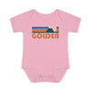 Golden Baby Bodysuit - Retro Mountain Golden, Colorado Baby Bodysuit