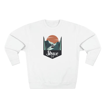 Premium Stowe, Vermont Crewneck Sweatshirt - Retro Unisex Sweatshirt