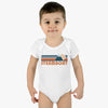 Steamboat Baby Bodysuit - Retro Mountain Steamboat, Colorado Baby Bodysuit