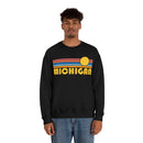 Michigan Sweatshirt - Retro Sunrise Unisex-11
