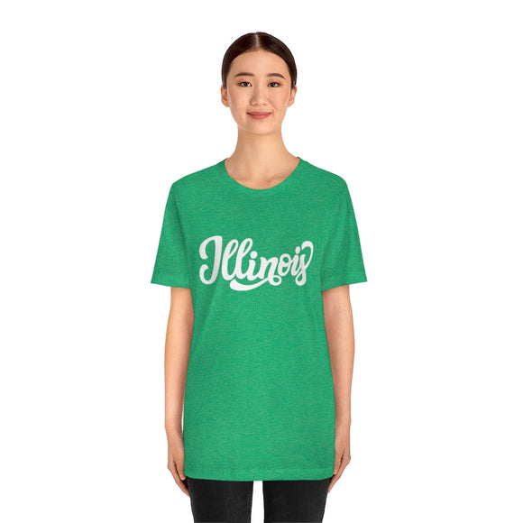 Illinois T-Shirt - Hand Lettered Unisex Illinois Shirt