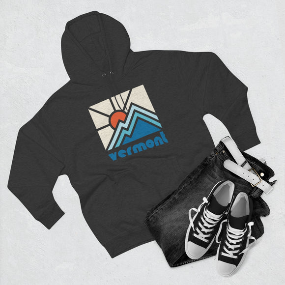 Premium Vermont Hoodie - Min Mountain Unisex Sweatshirt