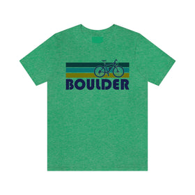 Boulder T-Shirt - Retro Mountain Bike Adult Unisex Boulder, Colorado T Shirt