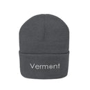 Vermont Knit Beanie - Adult Embroidered Snowflake Vermont Knit Hat-6