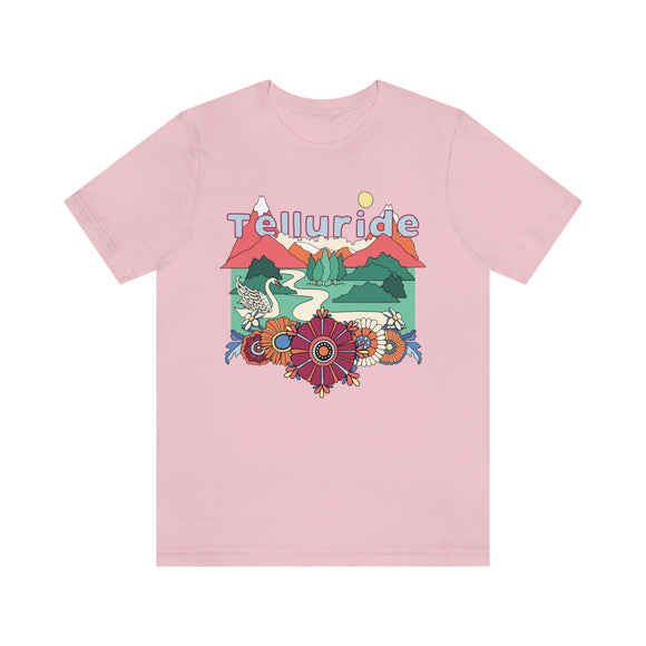 Telluride Shirt, Colorado Retro T-Shirt, Hippie Style Colorado tee, Telluride Mountain Shirt