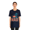 Maui, Hawaii T-Shirt - Retro Palm Tree & Beach Unisex Maui Shirt