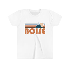 Boise Youth T-Shirt - Retro Mountain Idaho Kid's TShirt