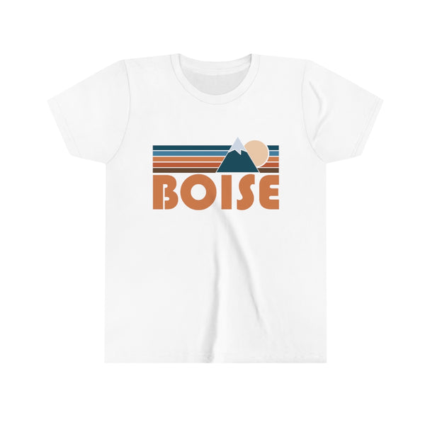 Boise Youth T-Shirt - Retro Mountain Idaho Kid's TShirt