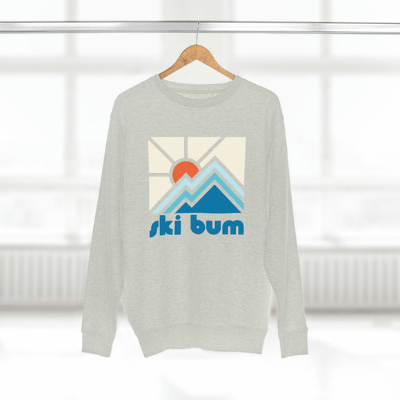 Premium Ski Bum Crewneck Sweatshirt - Retro Unisex Sweatshirt
