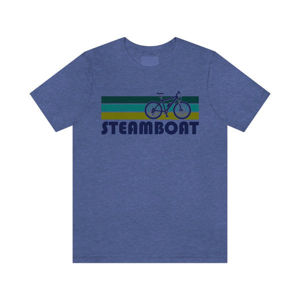 Steamboat T-Shirt - Retro Mountain Bike Adult Unisex Steamboat, Colorado T Shirt