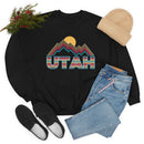 Utah Sweatshirt Mountain - Retro Unisex Mountain-15