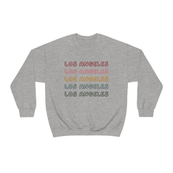 Los Angeles, California Sweatshirt - Retro Five Color Unisex