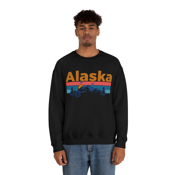 Alaska Sweatshirt - Mountain & Birds Unisex