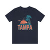 Tampa, Florida T-Shirt - Retro Palm Tree & Beach Unisex Tampa Shirt