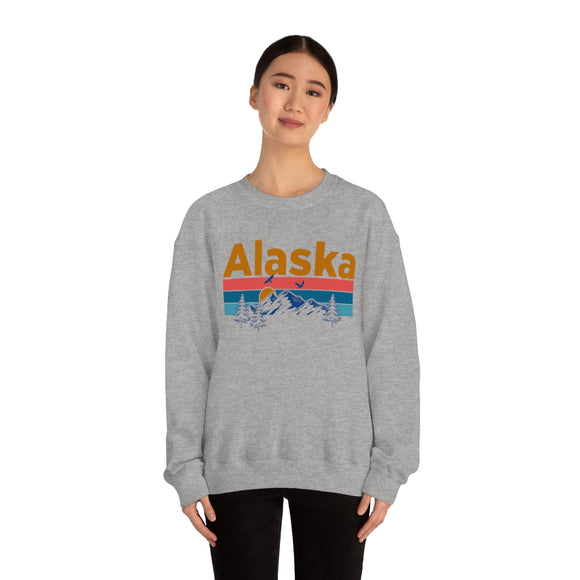 Alaska Sweatshirt - Mountain & Birds Unisex