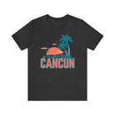 Cancun, Mexico T-Shirt - Retro Palm Tree & Beach Unisex Cancun Shirt-73