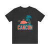 Cancun, Mexico T-Shirt - Retro Palm Tree & Beach Unisex Cancun Shirt