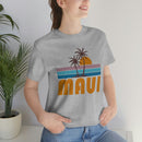 Maui, Hawaii T-Shirt - Retro Palm Tree Unisex Maui Shirt-42