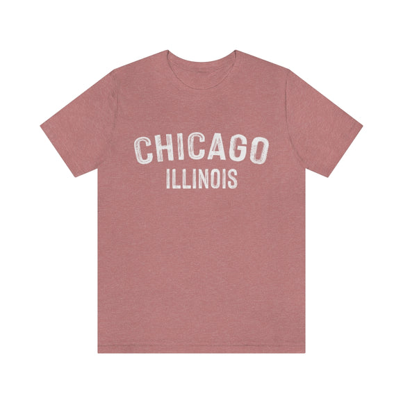Chicago, Illinois Shirt - Paint Text Unisex Chicago T-Shirt