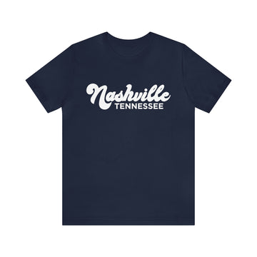 Buy navy Nashville, Tennessee T-Shirt - Retro Unisex Nashville T Shirt