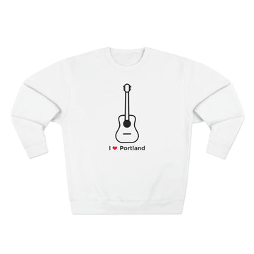 Buy white Premium Portland, Oregon Crewneck Sweatshirt - Retro Unisex Sweatshirt