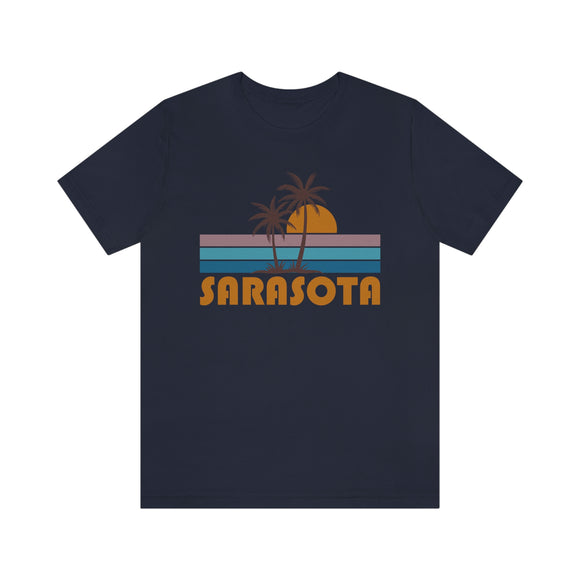 Sarasota, Florida T-Shirt - Retro Palm Tree Unisex Sarasota Shirt