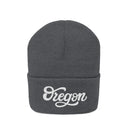 Oregon Beanie - Adult Hand Lettered Embroidered Oregon Knit Hat-10