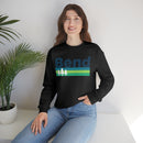 Bend, Oregon Sweatshirt - Retro Trees Unisex-14