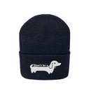 Don't Be A Wiener Dog/Dachshund Beanie - Funny Embroidered Dog Knit Hat-14