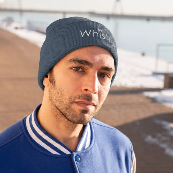 Whistler BC, Canada Beanie Snowflake - Embroidered Whistler Knit Hat