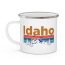 Idaho Camp Mug - Mountain Sunset Enamel Campfire Idaho Mug-4