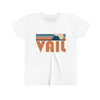 Vail Youth T-Shirt - Retro Mountain Colorado Kid's TShirt