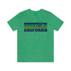 California T-Shirt - Retro Mountain Bike Adult Unisex California T Shirt