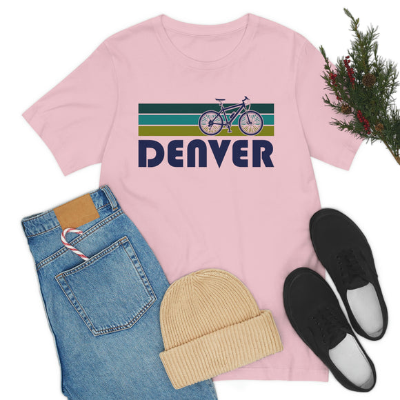 Denver T-Shirt - Retro Mountain Bike Adult Unisex Denver, Colorado T Shirt