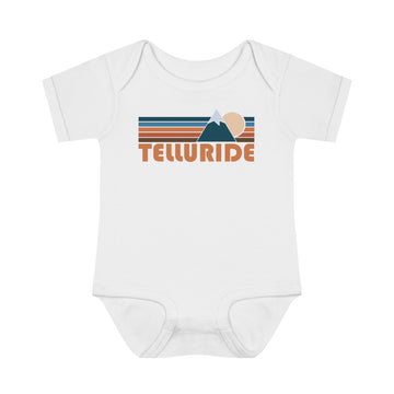 Buy white Telluride Baby Bodysuit - Retro Mountain Telluride, Colorado Baby Bodysuit