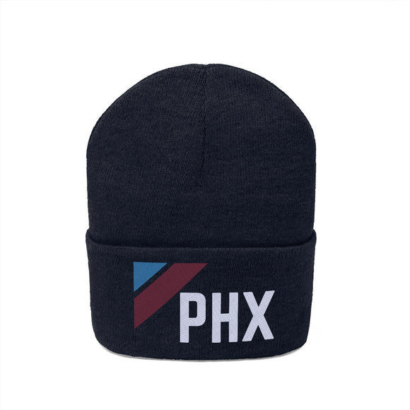Phoenix, Arizona Beanie - Adult Embroidered Retro Phoenix Knit Hat
