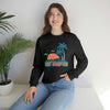 East Hampton, New York Sweatshirt - Unisex Retro Palm Tree Crewneck East Hampton Sweatshirt