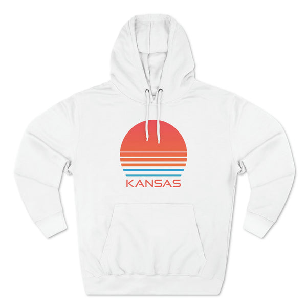 Premium Kansas Hoodie - Retro 80s Unisex Sweatshirt
