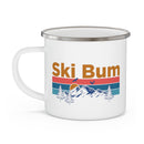 Ski Bum Camp Mug - Mountain Sunset Enamel Campfire Ski Bum Mug-4