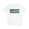 Oakridge T-Shirt - Retro Mountain Bike Adult Unisex Oakridge, Oregon T Shirt